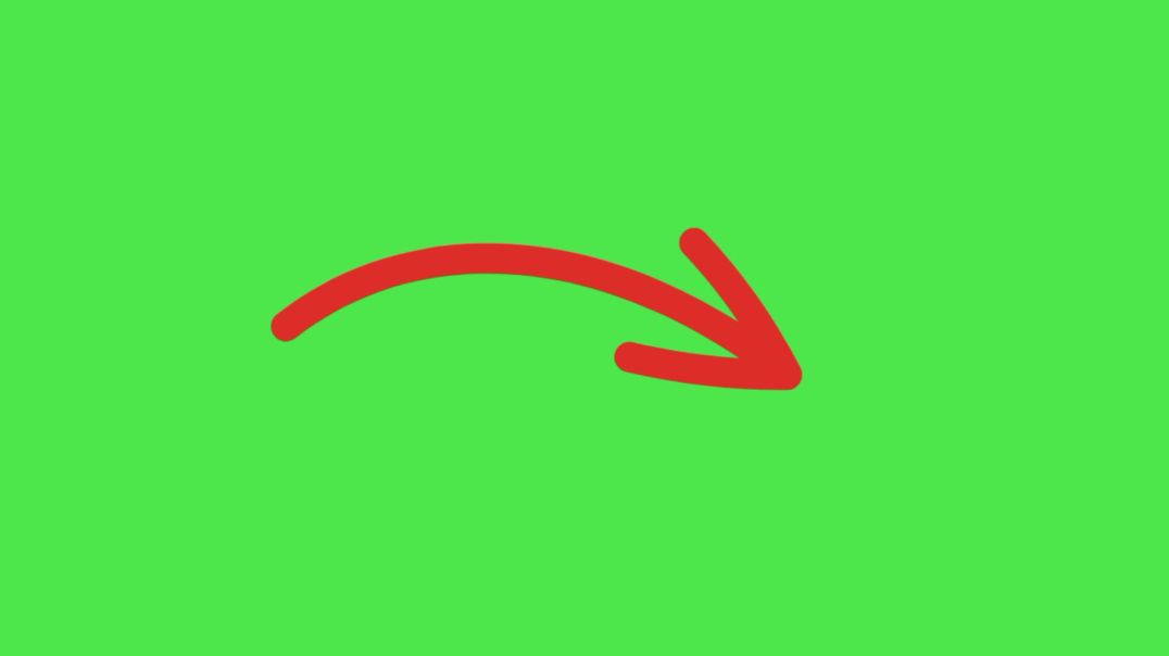 ⁣Animated Red Arrow Drawing on Green Screen - Dynamic Directional Pointer VFX