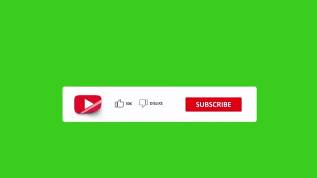Professional YouTube Subscribe Button Animation on Green Screen – Free Download Social Media VFX for