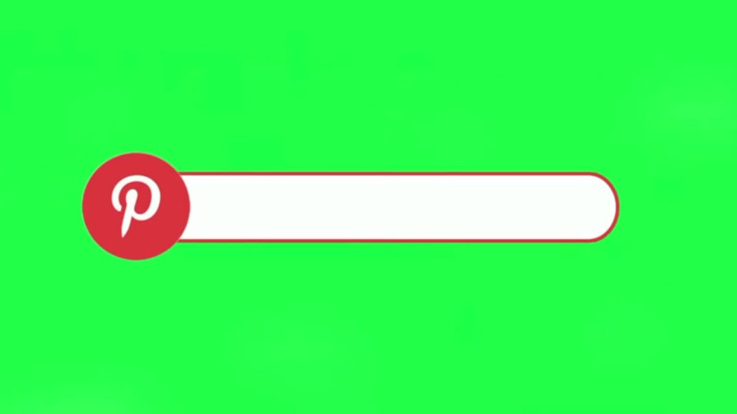 ⁣Minimalist Pinterest Search Bar & Follow Button on Green Screen – Free Download Social Media Sto