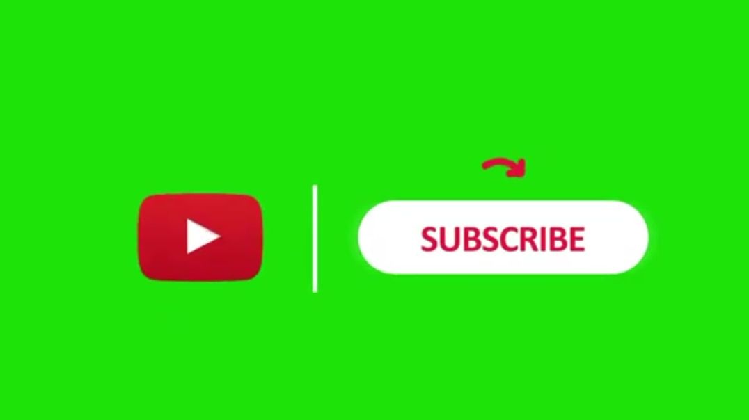 ⁣Minimalist YouTube Subscribe Bar Animation on Green Screen – Free Social Media Stock Video for Creat