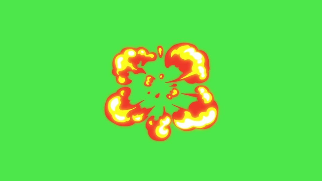 Fire Explosion Animation on Green Screen – Free Download VFX for Video Editing