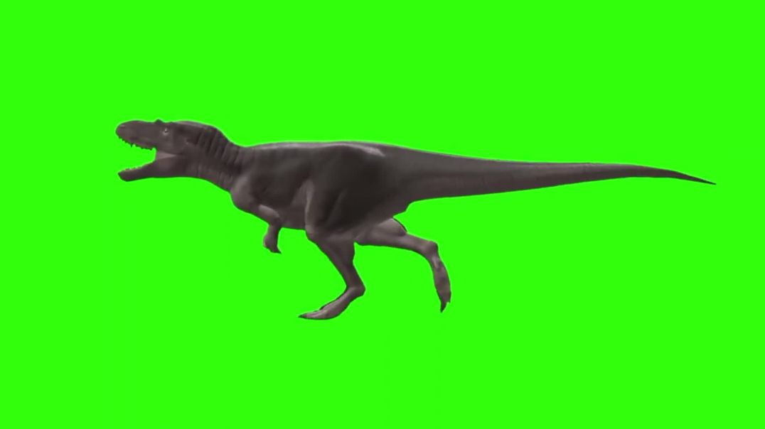 ⁣Realistic T-Rex Dinosaur Running on Green Screen – Free Download Stock Footage for Cinematic VFX &am