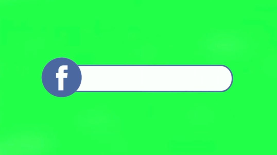 Minimalist Facebook Follow Bar & Search Box on Green Screen – Free Download Stock Footage for So