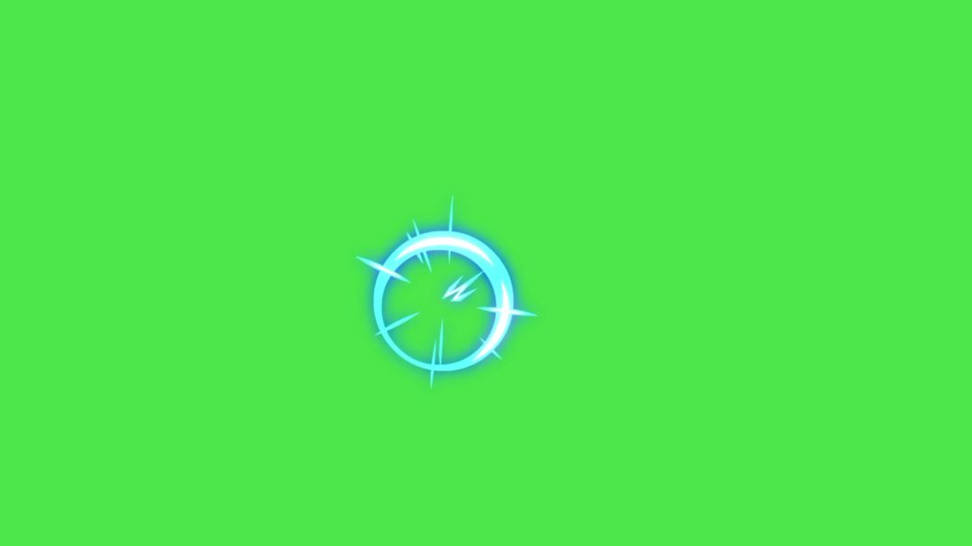 ⁣Animated Blue Glowing Loading Circle on Green Screen – Free Download VFX for Video Editing