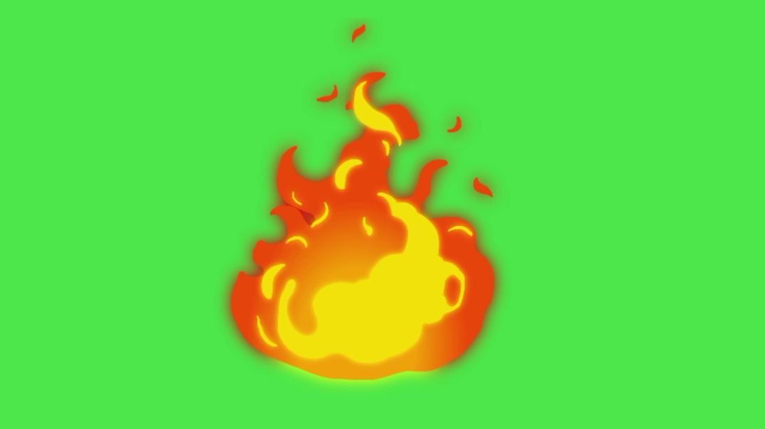 Fire Flame Animation on Green Screen – Free Download VFX for Video Editing