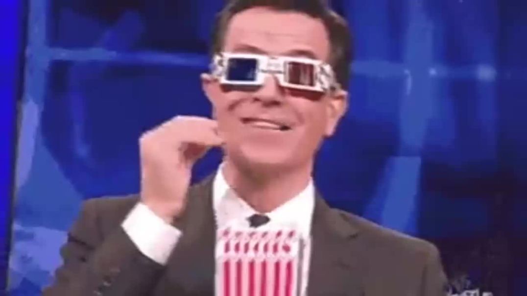 Stephen Colbert Eating Popcorn Reaction Meme – Free Download Stock Video for Commentary Vlogs, Socia