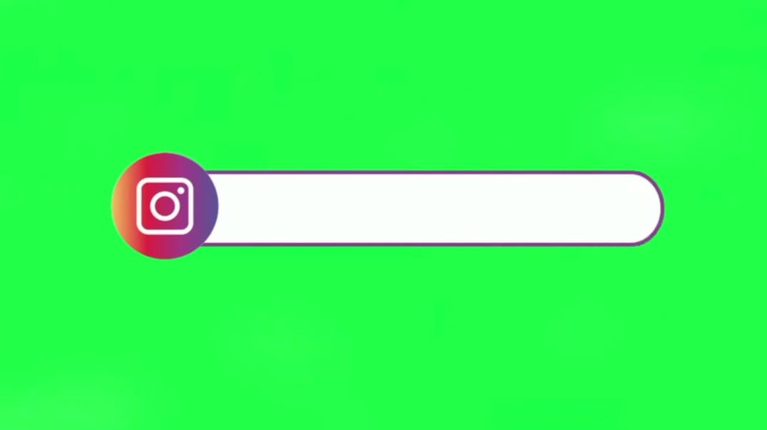 Minimalist Instagram Search Bar & Profile Lower Third on Green Screen – Free Download Stock Foot