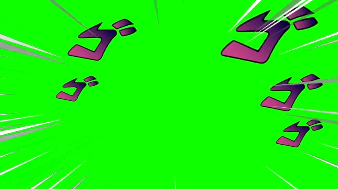 ⁣JoJo Awaken Anime Action Green Screen Overlay
