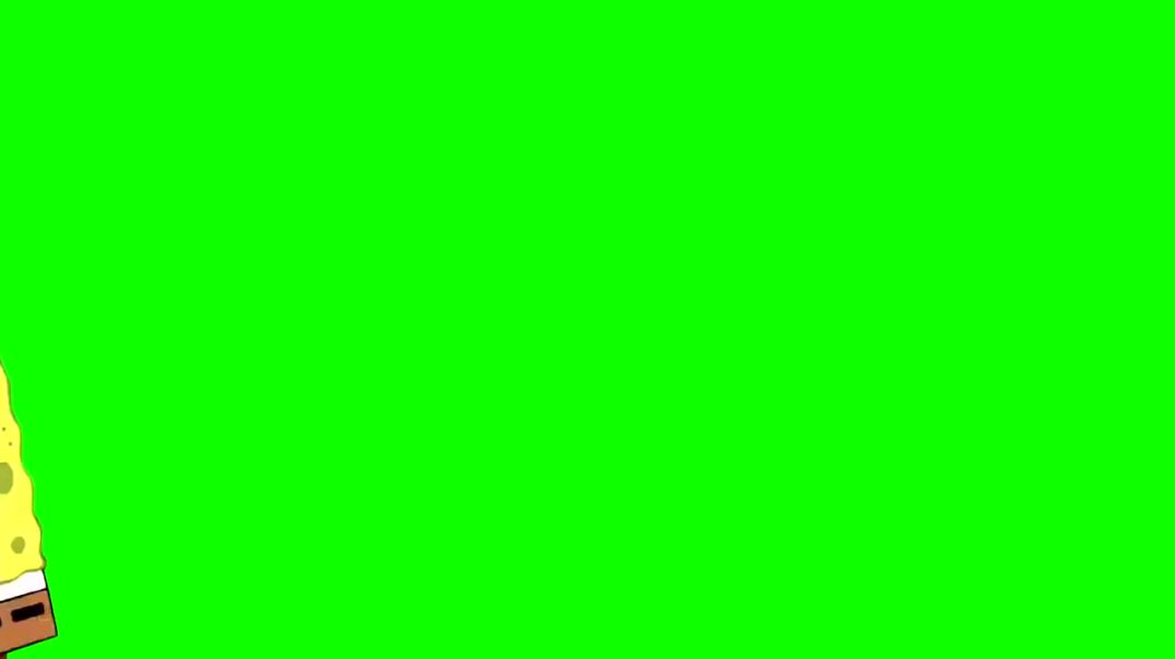 ⁣Running SpongeBob Green Screen – Free Stock Footage