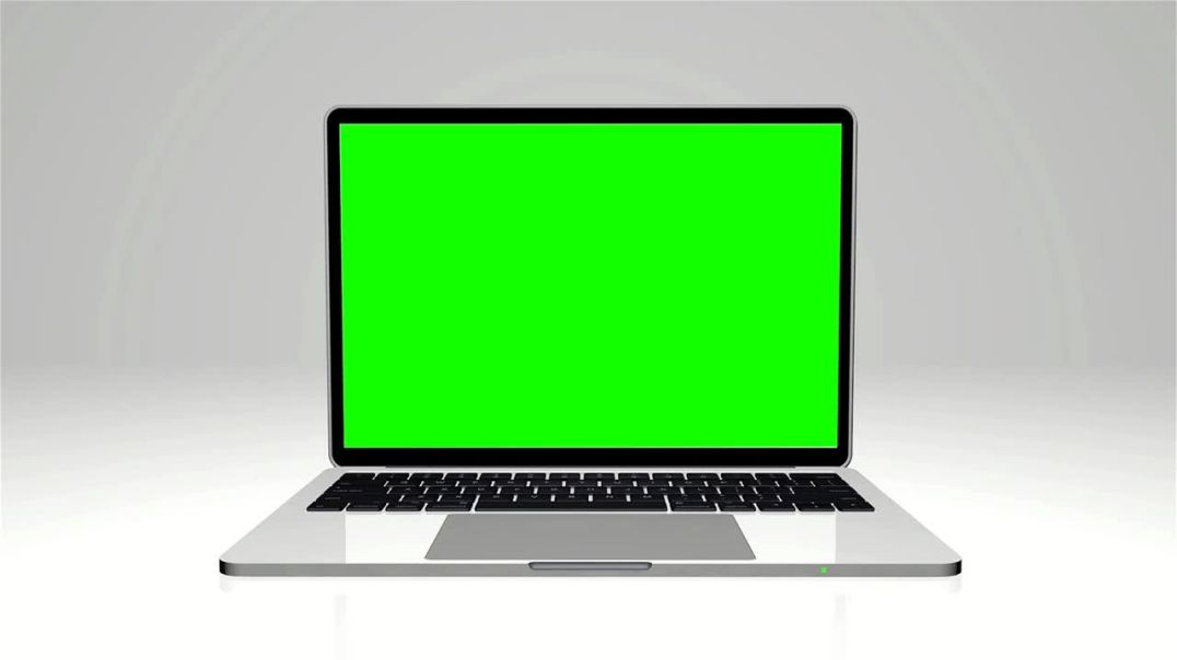 ⁣4K Laptop Opening Green Screen - Free Stock Footage