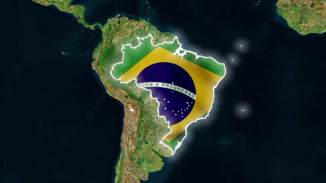 Brazil Map with National Flag – Free Stock Footage
