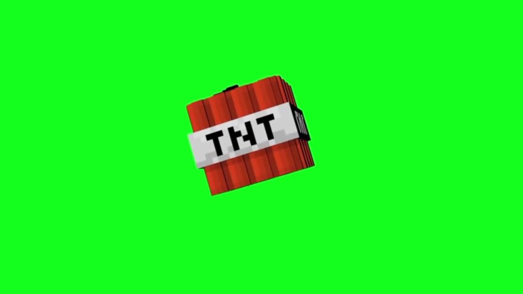 ⁣Minecraft Style TNT Explosion Green Screen Free Download