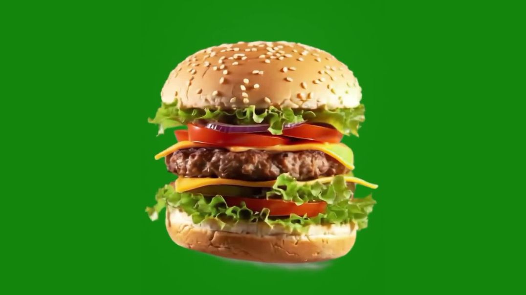 Gourmet Beef Burger Green Screen - Free Stock Footage