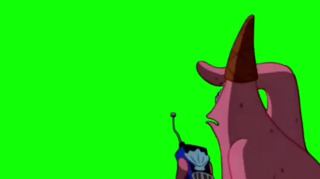 Patrick Star "He's Just Standing There" Green Screen
