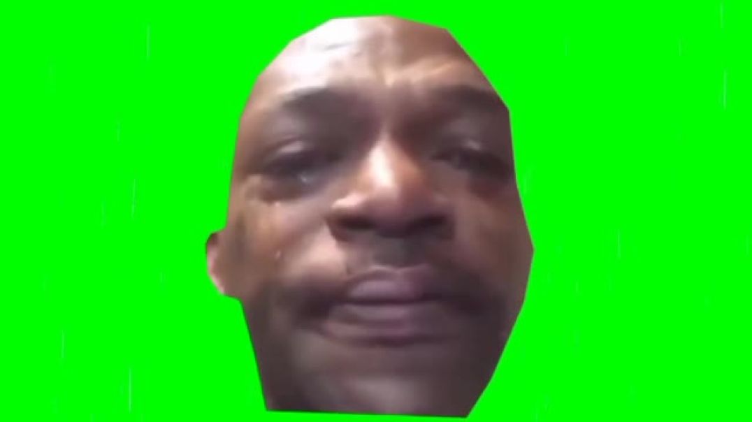 ⁣Crying Man in Rain Green Screen - Emotional Meme Free