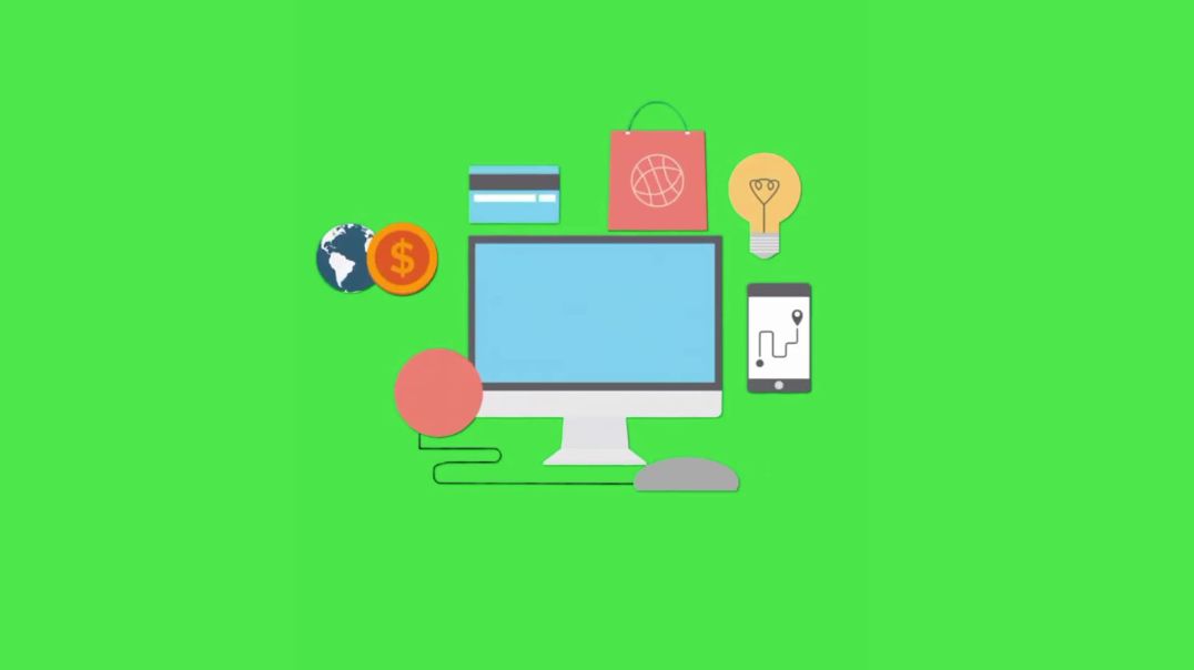 ⁣E-commerce Desktop Animation - Free Green Screen Video