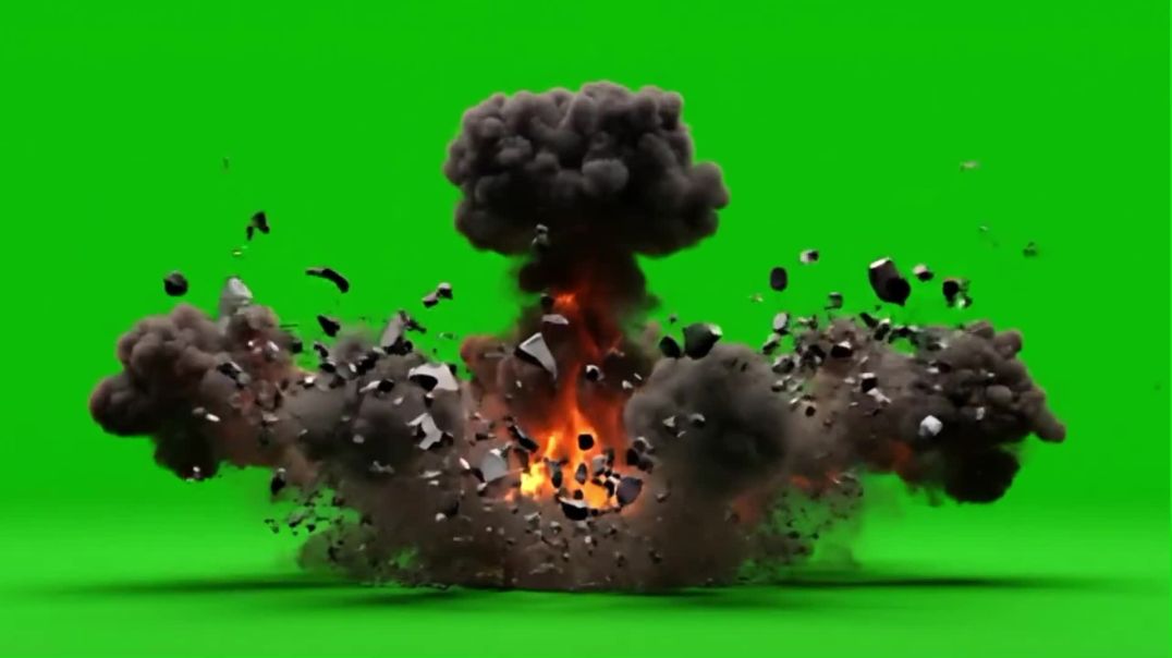Cinematic Debris Explosion Green Screen - Free VFX Download