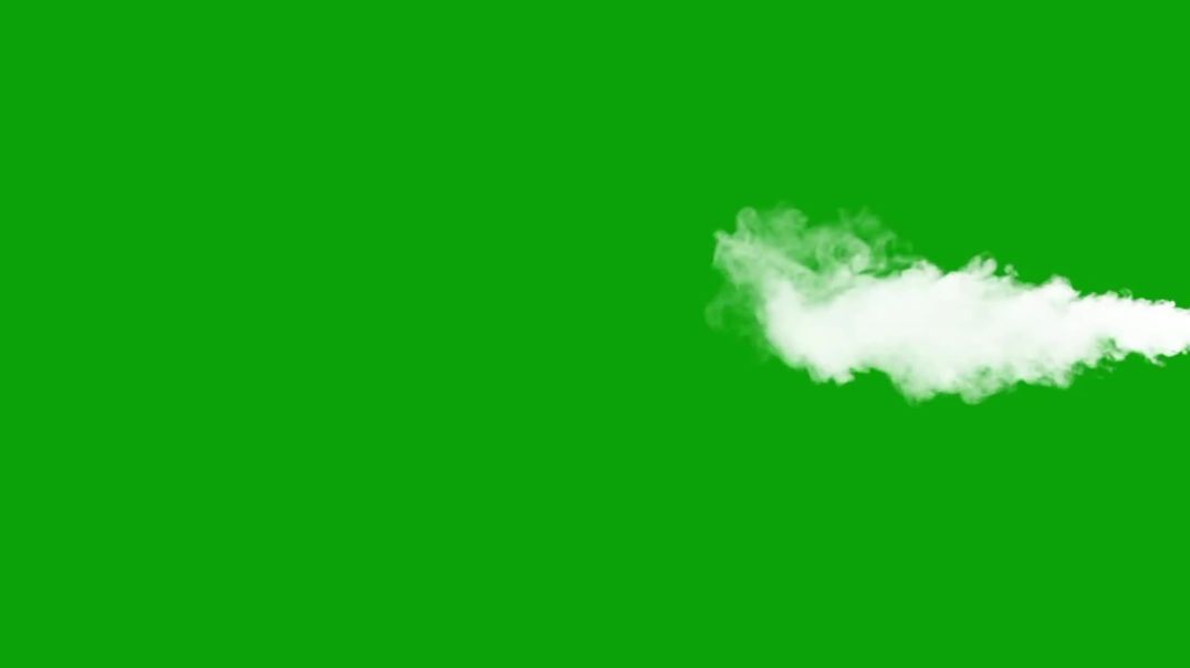 Jet Smoke Trail Green Screen - Free VFX Stock Footage