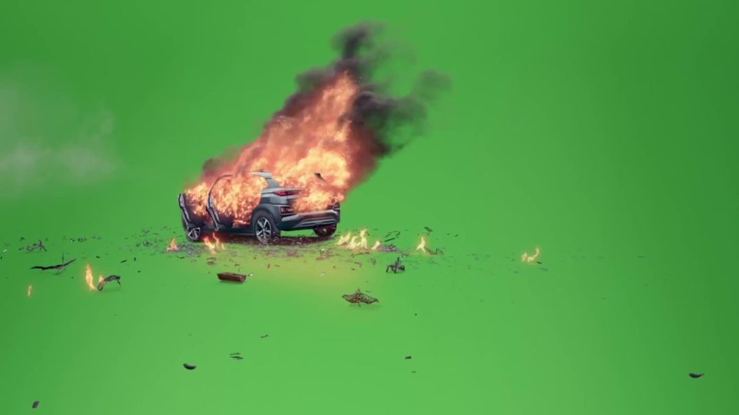 Cinematic Car Explosion Green Screen - Free Download