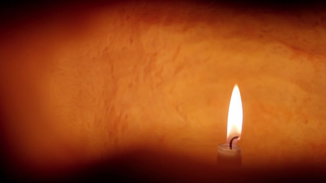 Cinematic Burning Candle Documentary Background