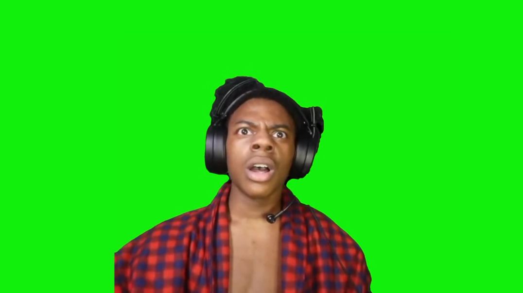 ⁣IShowSpeed Shouting Reaction Green Screen – Free Download