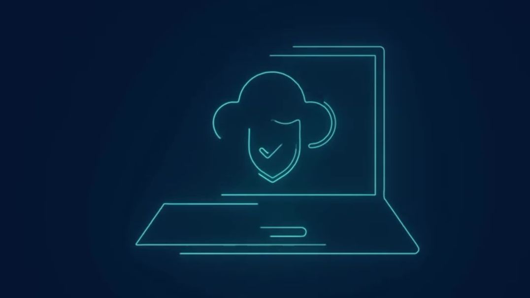 ⁣Cloud Security Shield Animation Free Stock Footage