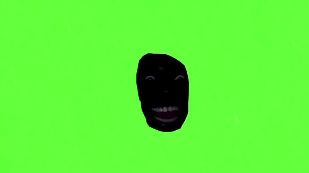 ⁣Scary Laughing Face Green Screen - Free Download