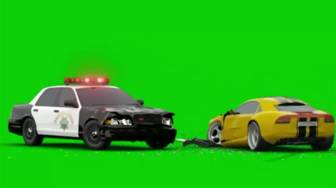 Yellow Sports Car Driving Green Screen - Free Download