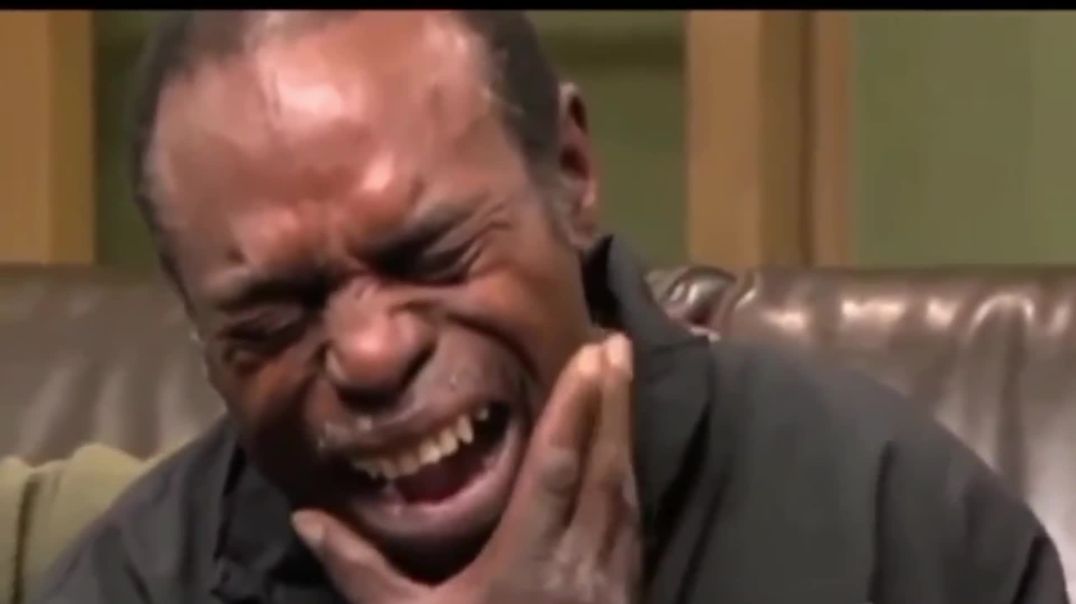 ⁣African Man Crying Meme - Free Stock Footage