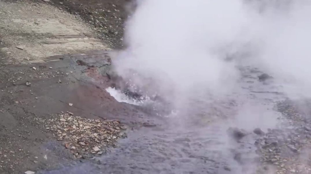 Boiling Geothermal Geyser Free Stock Footage