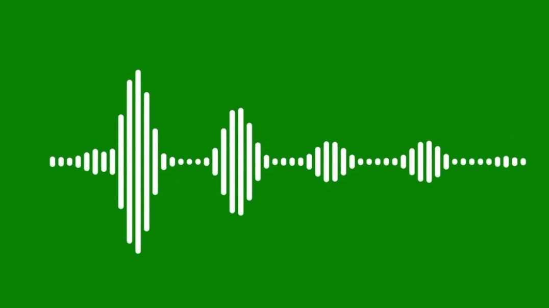 ⁣Minimalist Audio Spectrum Green Screen Free Download