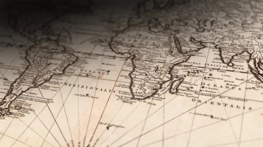 Ancient Nautical World Map Free Stock Footage