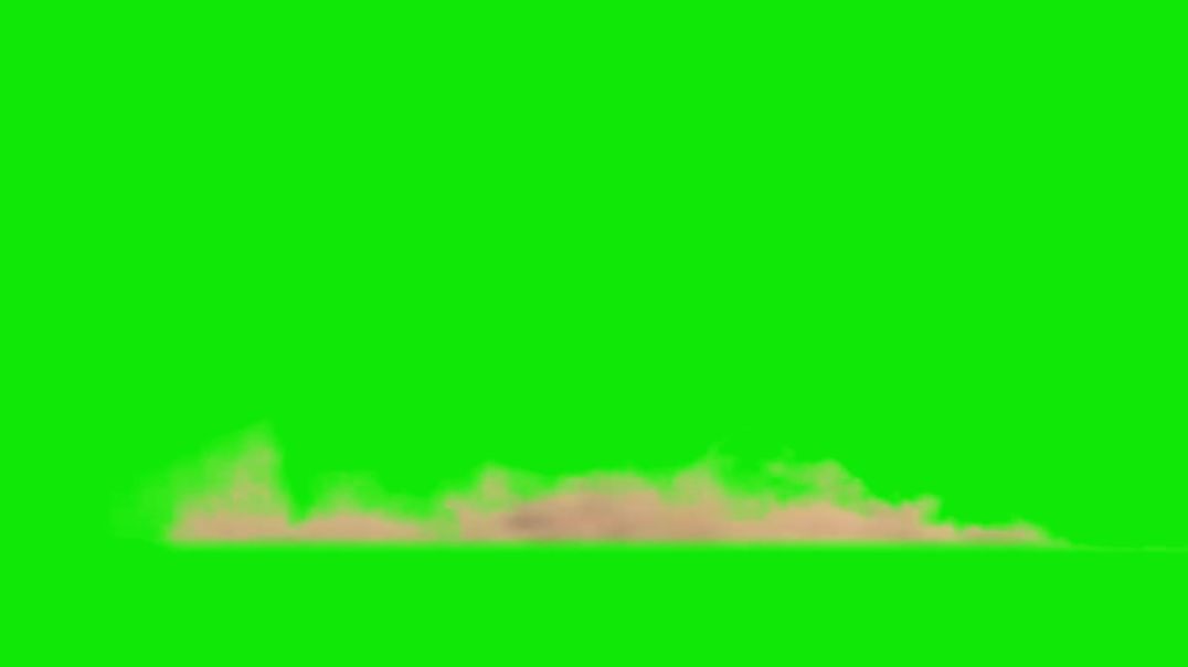 Free Sand Dust Trail Green Screen - Royalty Free VFX