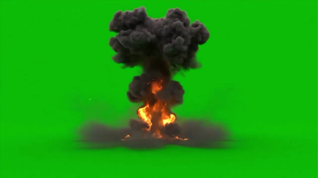 Nuclear Explosion Green Screen - Free VFX Stock Footage