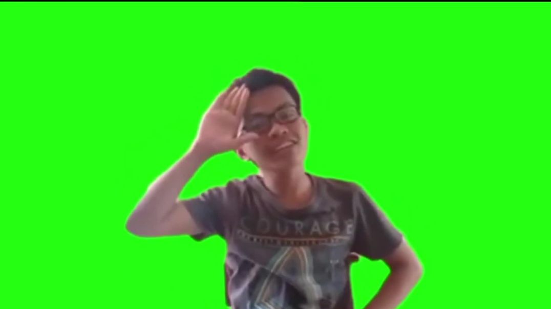 ⁣Nico Nico Nii Anime Meme Green Screen - Free Download