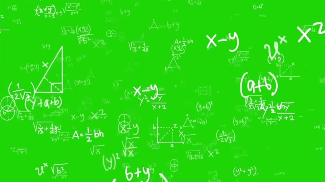 ⁣Math Formulas Green Screen - Free Physics & Algebra VFX