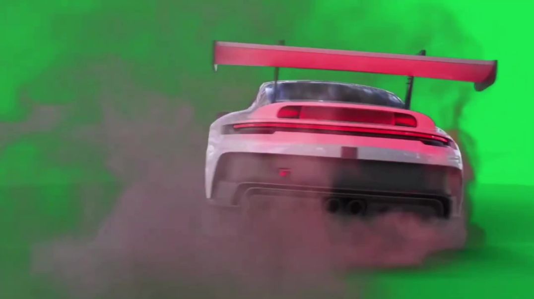 ⁣3D Animated Sport Car Green Screen - Free Download