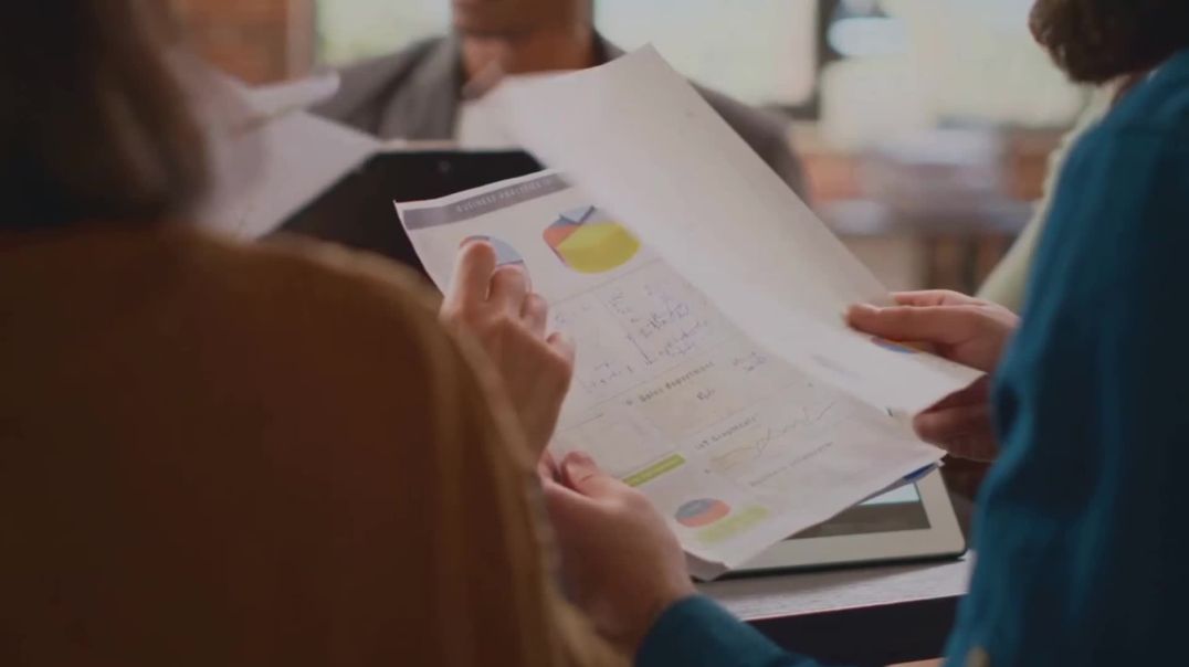 Team Discussing Data Reports - Free Stock Footage