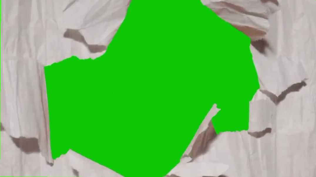 ⁣Realistic Paper Tear Transition Green Screen Free Download